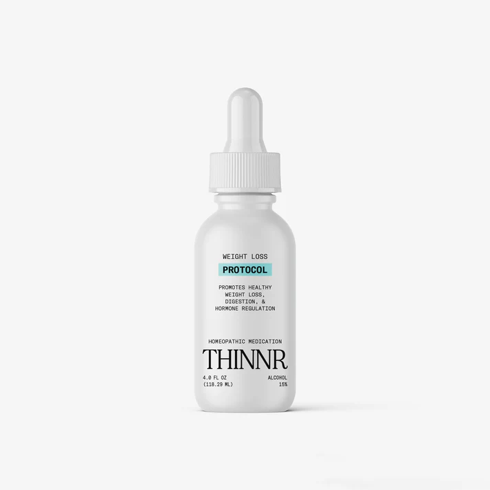 Thinnr Protocol homeopathic weight loss medication dropper bottle — FDA-registered, all-natural formula